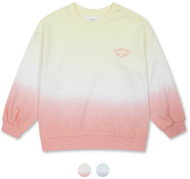 폴햄키즈 시그니처 여아 백매쉬 타이다잉 맨투맨PKD2TR2010 1934393