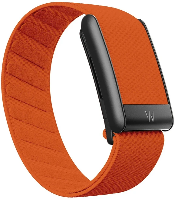 쿠쿠스토어 Whoop 5.0 손목밴드 스트랩에 적합 나일론 직조 탄성 mg 스포츠 교체 W 로고 메탈, 08 주황색, 02 For Whoop 5.0MG