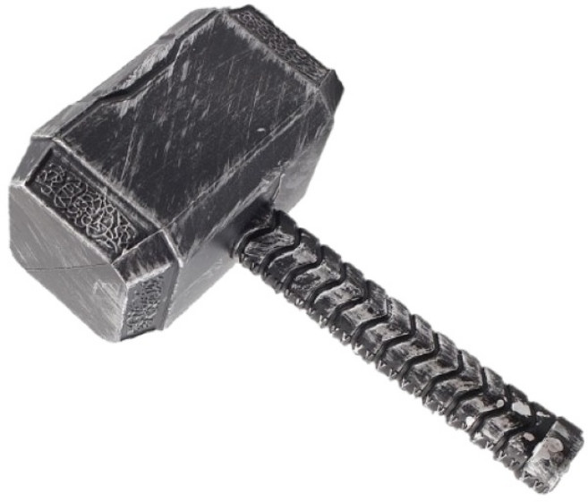 萬聖節武器道具 雷神槌, 詳見包裝