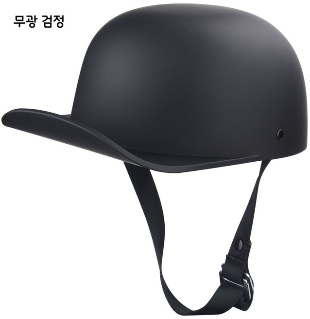 선호그룹 스냅백헬멧 유광 무광 철모 하이바 소두핏 오토바이 오프로드 반모 배달 배달대행 바이크 초경량 야구모자 헬멧, XL, 무광 검정