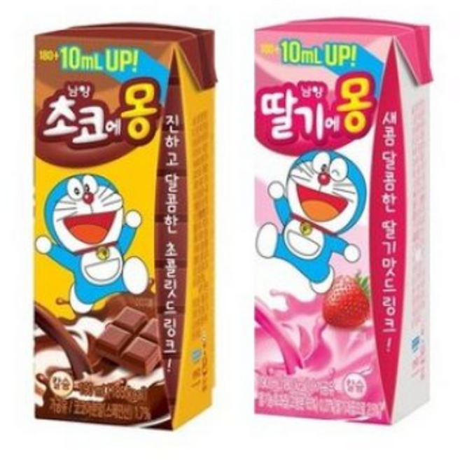 초코에몽 +딸기에몽, 12개, 190ml