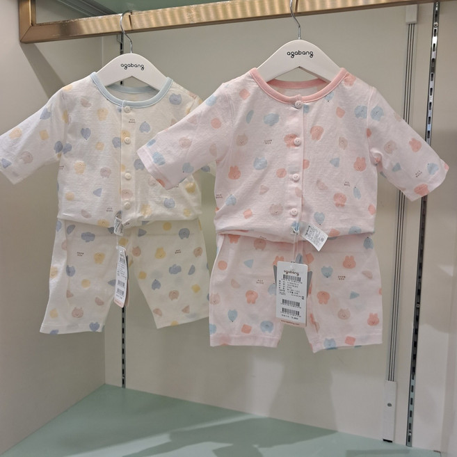 아가방 여름초특가세일~ 귀여운 동물 친구들 ~얇은 순면의 칠부내의 ~ ~~얇고 시원한 순면 7부내의