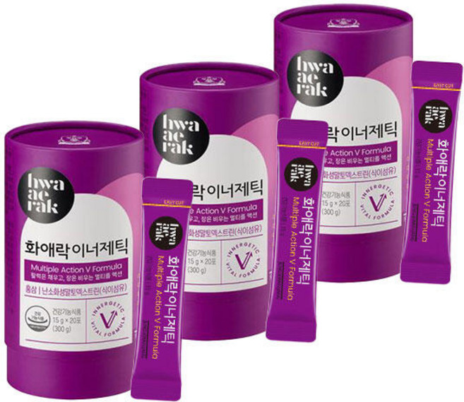 [정관장 공식] 화애락 이너제틱 15g x 20포 3박스