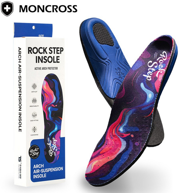 몽크로스 록스텝 아치 인솔 푹신한 기능성 깔창
