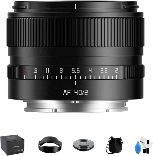 TTArtisan 40mm F2 풀프레임 AF 오토 포커스 렌즈 - A7C A7CII A7CR A7RIV A7MIII A6600 등 소니 EFE 마운트 미러리스 카메라용.
