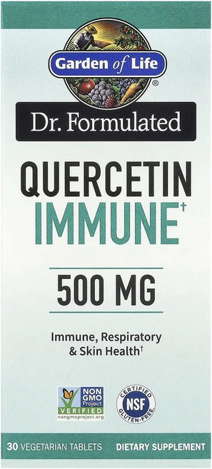 Garden of Life 의사가 제조 퀘르세틴 이뮨 500mg 베지 정제 30정, GardenofLife의사가제조퀘르세틴이뮨500mg베지, 1개 - 쿠팡