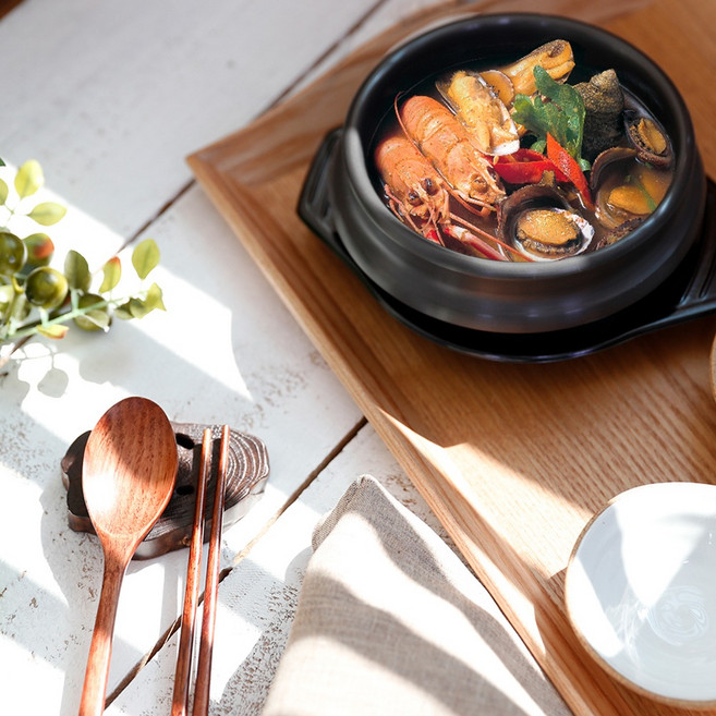 깨지지 않는 경질 뚝배기 식당용 가정용 업소용 전골 1인용, 뚝배기 12cm, 1개