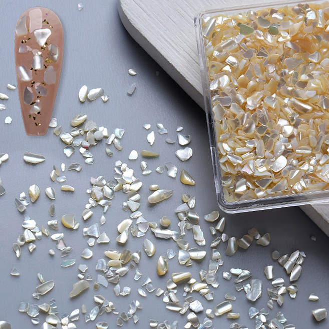 클래식네일 아트 자개 네일파츠 젤네일아트재료, 1개, 골드샴페인(039)