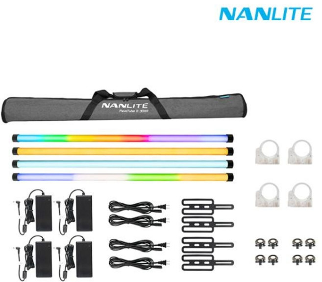 (NANLITE) 난라이트 파보튜브II 30XR 4라이트 키트 RGB조명 PavoTubeII 30XR, 1개