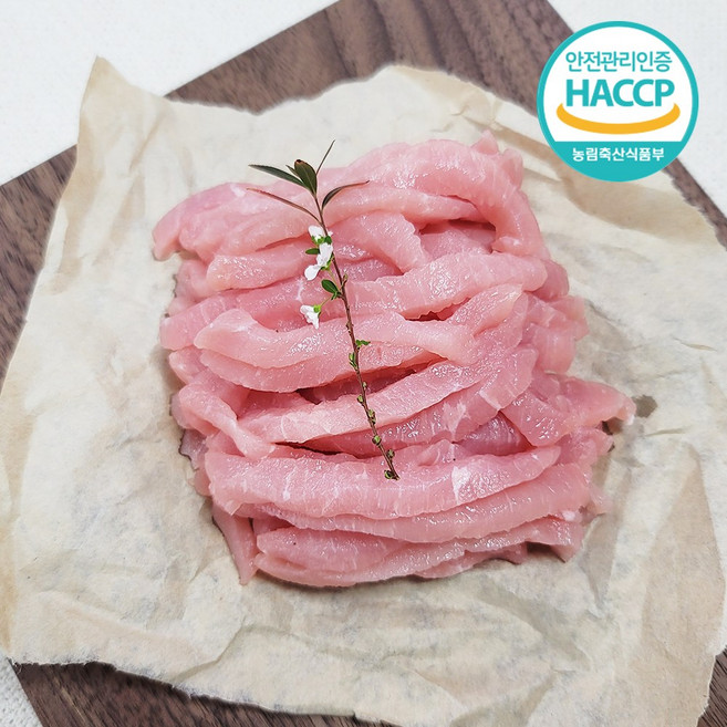 디에스미트 한돈 돼지등심 잡채용 300g 우시산한돈 냉장, 1개