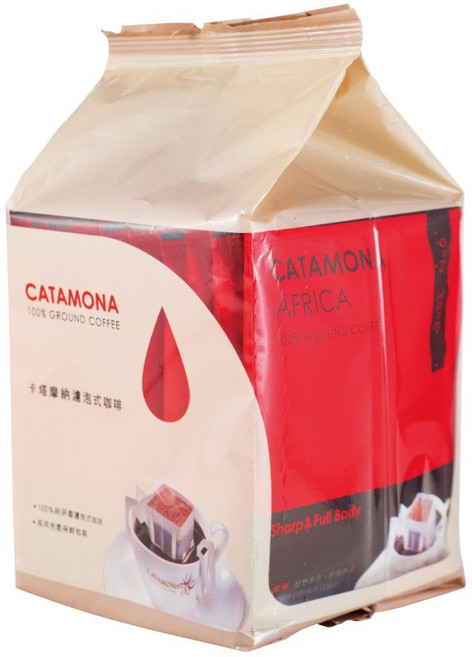 Catamona 卡塔摩納 非洲風味 濾掛式咖啡 100%研磨咖啡 10g*10入, 1個, 10g, 10個裝
