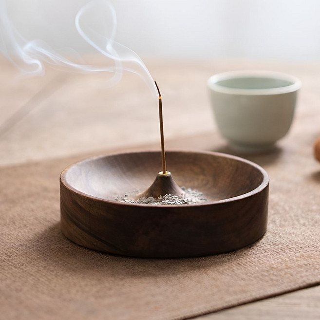 블루빈 인센스 스틱 향꽂이 받침대 홀더, 브라운