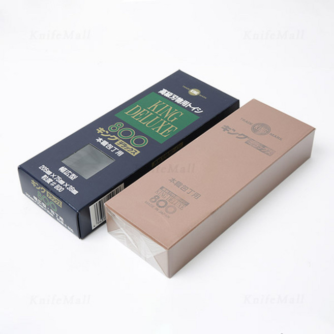 킹 디럭스 광폭형 숫돌 800방 (중벌) 칼갈이 연마석, 1개