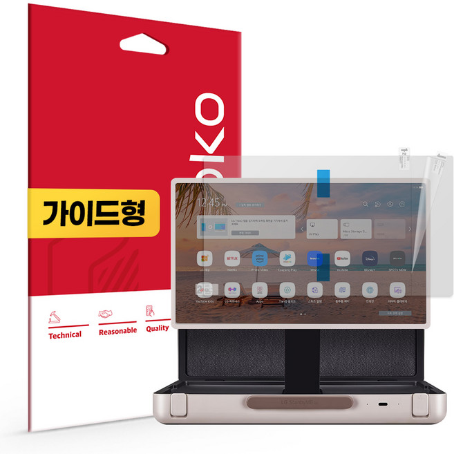 LG 스탠바이미 GO 지문방지 저반사 액정보호필름, 단품