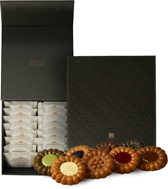 생과방 수제약과 선물세트 16개입 한과 전통과자 기본포장 쇼핑백포함, 640g, 1세트