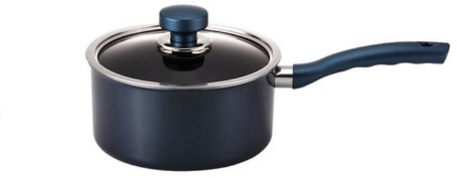 해피콜 클래식 다이아몬드 한손냄비, 18cm, blue, 2개