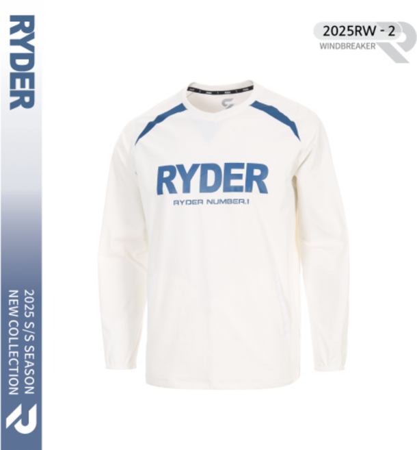 라이더 RYDER 2025RW-2 바람막이 남여공용 배드민턴 탁구 스쿼시 스포츠의류