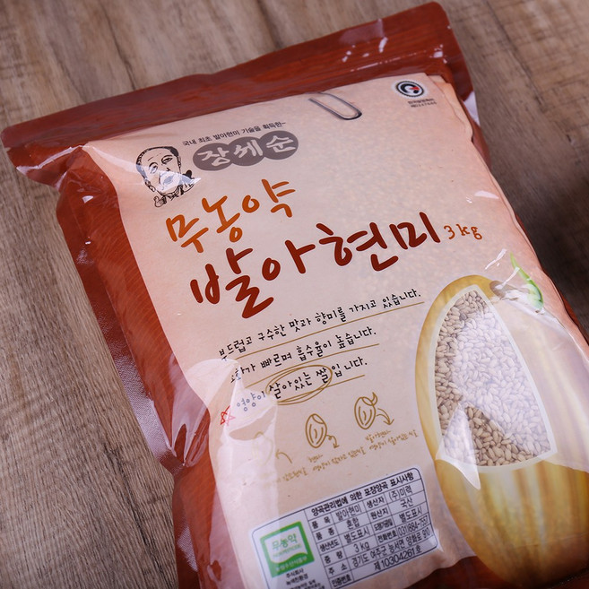 장세순 무농약 발아현미, 3kg, 1개