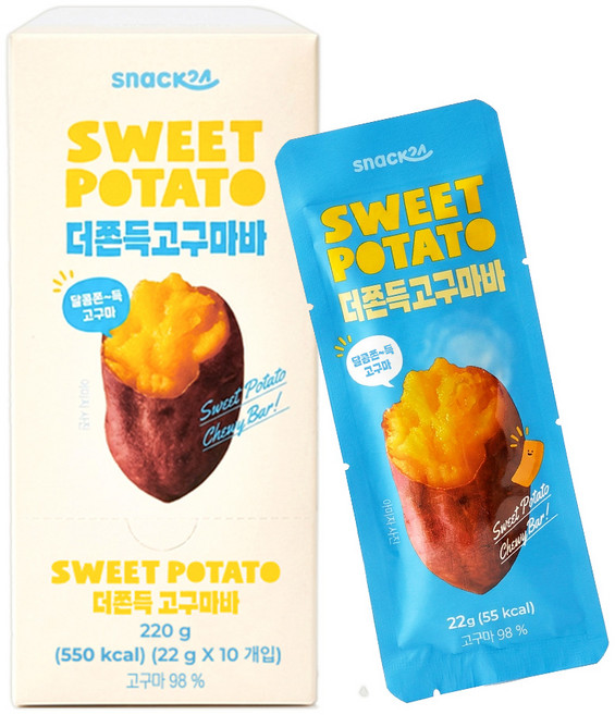 더쫀득고구마바 고구마스틱, 1박스, 220g
