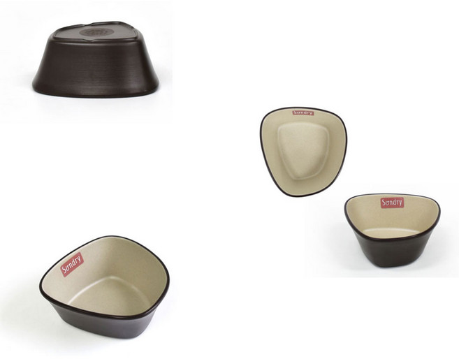 멜라민 업소용 특이한 사각 빙수앞접시 플라스틱 요거트 보울 잼볼 다용도 미니소스볼, 1개