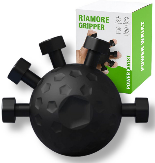 리아모어 손가락 악력기, 블랙, 1개