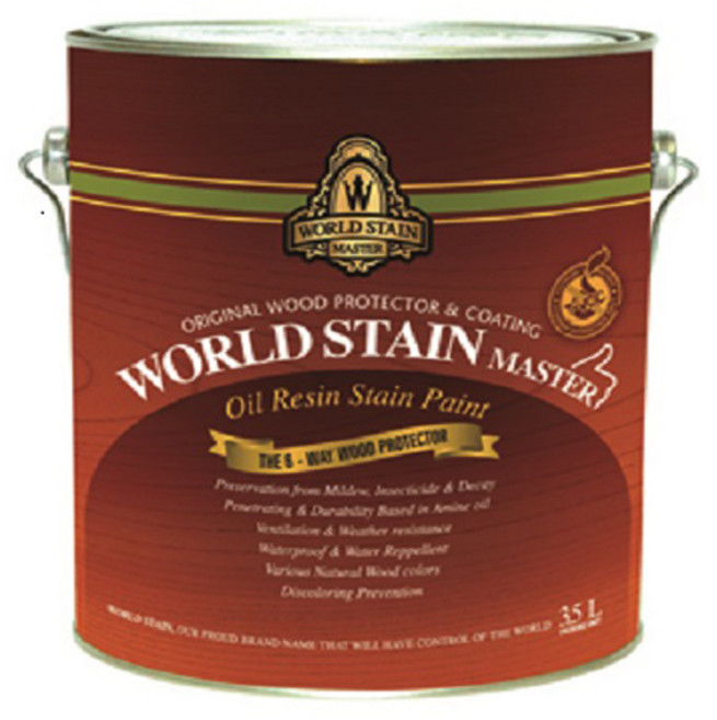 삼화페인트 목재/방부목용 오일스테인 월드스테인 마스터, 투명 무광, 3.5L, 1개