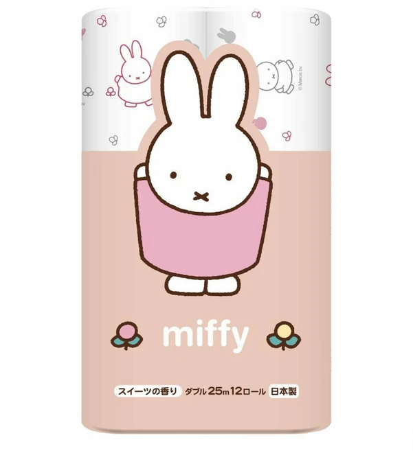 일본 miffy 미피 화장실 휴지 12롤 W, 1개, 12개입, 25m - 쿠팡