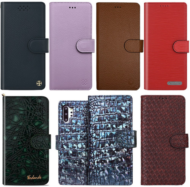 갤럭시 S23플러스 지퍼 지갑형 다이어리 스트랩 천연 소가죽 핸드폰 휴대폰 케이스 S916