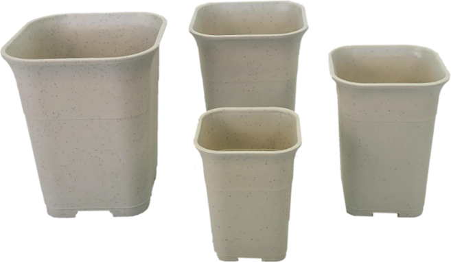 청연 롱사각플라스틱화분 - 대리석 하월시아화분 사각플분, 1개