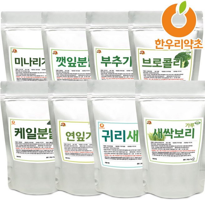 미나리 깻잎 부추 브로콜리 케일 연잎 새싹귀리 새싹보리 가루 분말 국산 100%, 6_연잎가루 300g, 6개, 300g