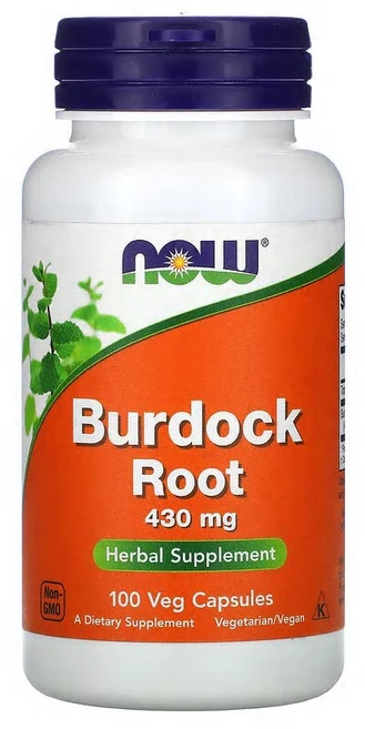 NOW Foods 우엉 뿌리 430mg 베지 캡슐 100정 NOW-04608, 1개 - 쿠팡