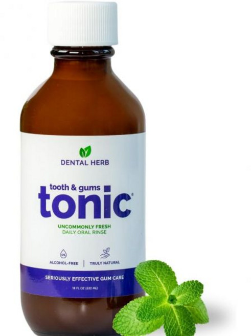 가글 구취제거 입냄새제거 구강청결 잇몸을 자연스럽게 진정시키고 상쾌한 숨결을 선사하세요 | 에센셜 오일로 허브 구강 린스 무알코올 무첨가 세정제 식물성 관리 치과 회사의 치아, 18 Fl Oz (Pack of 1)