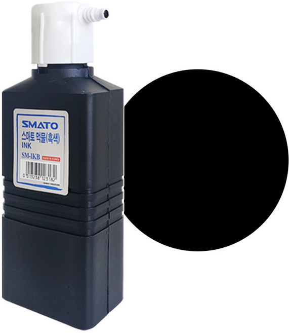 SMATO SM-IKB 스마토 먹물 흑색 180ml / 목공 먹통 먹선 줄긋기, 1개