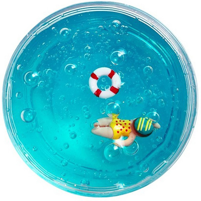 젤리블리스 대서양풍덩 지글리슬라임, 1개, 100g, 파랑