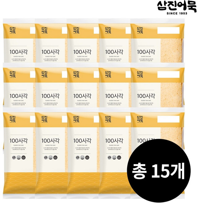 [삼진어묵] 100사각 x 15개, 320g