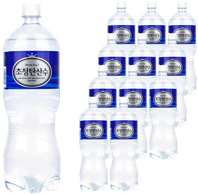 초정탄산수 플레인, 1.5L, 12개