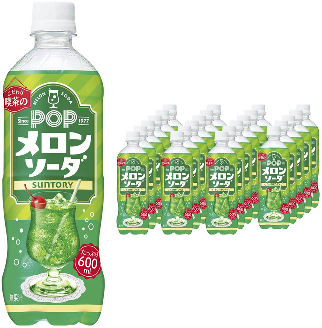 산토리 POP 메론소다 600ml 24개입, 24개