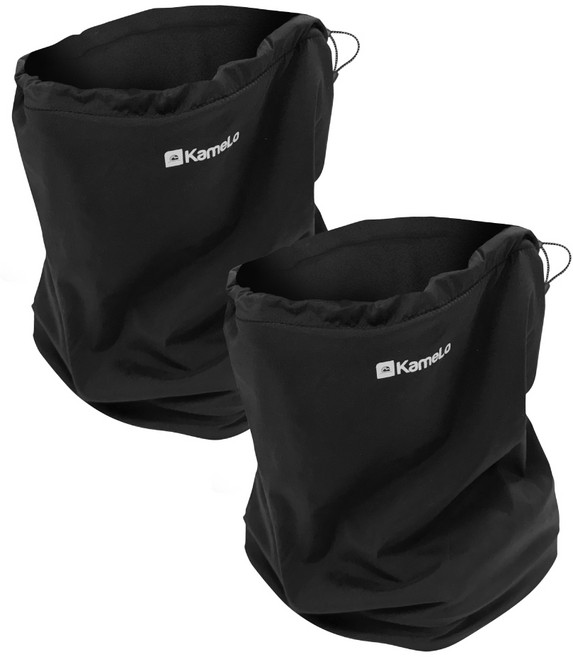 카멜로 기모 플리스 넥 워머 남성 여성 방풍 목토시 겨울 방한 KNW001, 블랙, 2세트