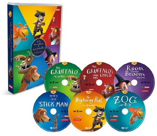 줄리아 도널드슨 BEST DVD 6종 세트 Julia Donaldson(DVD), 스크린에듀케이션