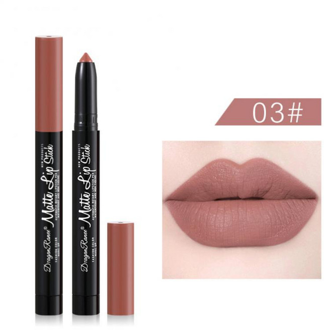립글로스 새로운 패션 여성 방수 립 라이너 메이크업 오래 지속되는 매트 립스틱 비 스틱 컵 펜슬 펜 화장품 도구