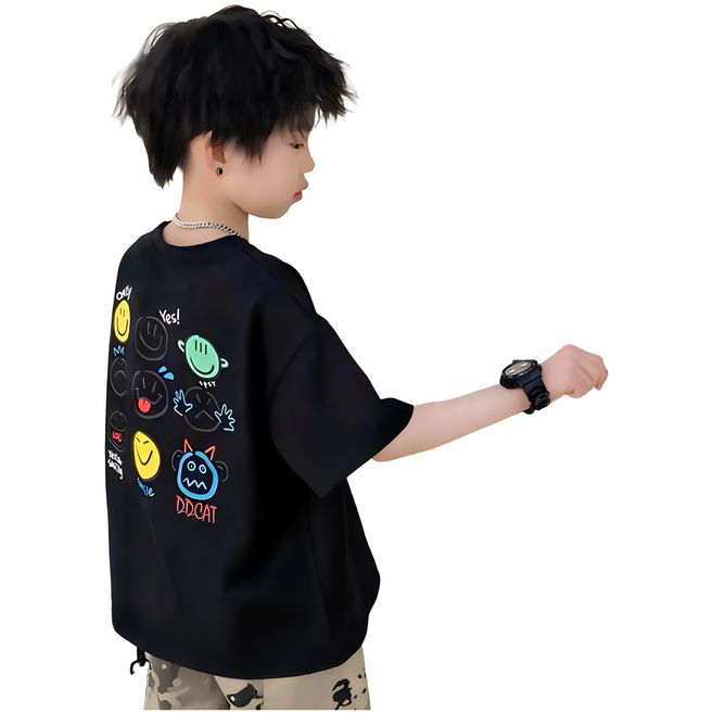 萱寶媽咪baby童裝館 男童字母印花寬鬆