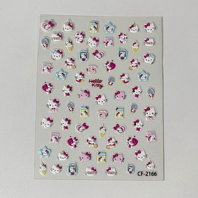 캐릭터 스티커 일본 애니 스티커, 1개, 핑크키티