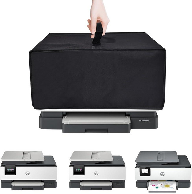 NUENSS-ROR 프린터 더스트 커버 튼튼한 정전기 방지 방수 방진 보호 케이스 HP OfficeJet Pro 8015e丨8135e丨8139e 무선 올인원 프린터와 호환 (블