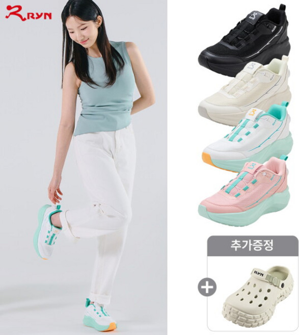 [린] RYN 26SS 여성 메쉬 백다이얼 워킹화 1종 + 클로그 1종