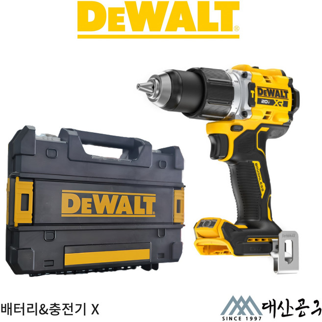 디월트 20V MAX 브러쉬리스 컴팩트 햄머드릴 드라이버 DCD806NT (본체+케이스), 1개