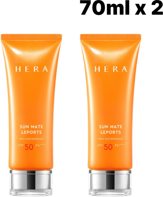 헤라 선 메이트 레포츠 선크림 SPF50+ PA++++, 2개, 70ml