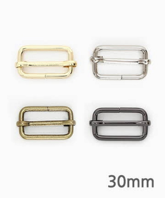 퀼트스타 베이직 길이조절 고리 30mm_4컬러, 4개, 골드