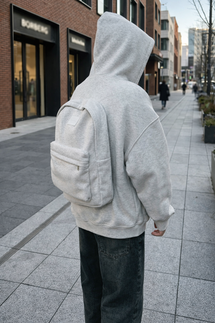 남녀공용 빅사이즈 백팩 일체형 후드집업 2color