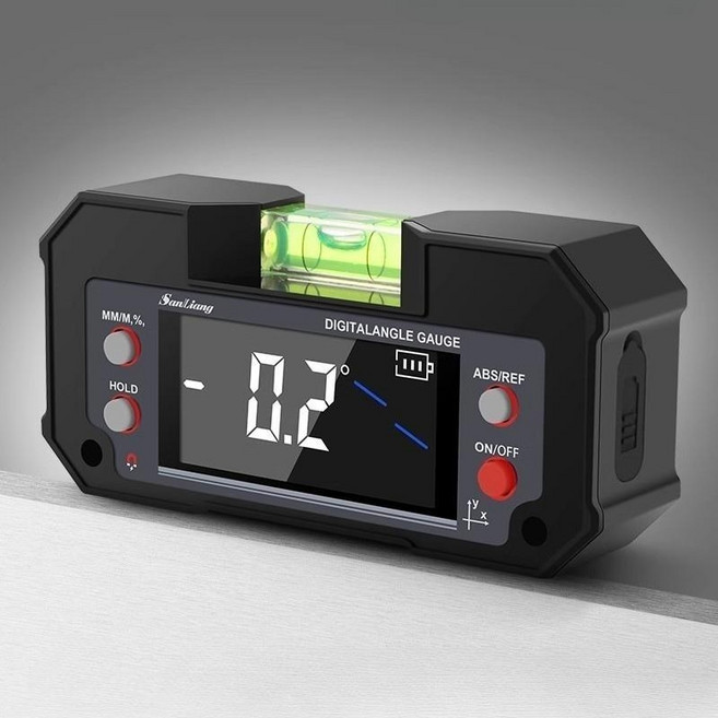 낭만샵 디지털 수평계 정밀 현장 전자 수평 각도계 인테리어 레벨기, 181-106 다기능(XY 이중축)충전식, 1개