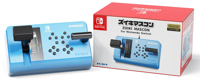 닌텐도 스위치 전차로고 전용 원 핸들 컨트롤러 전차로GO 블루, 1개